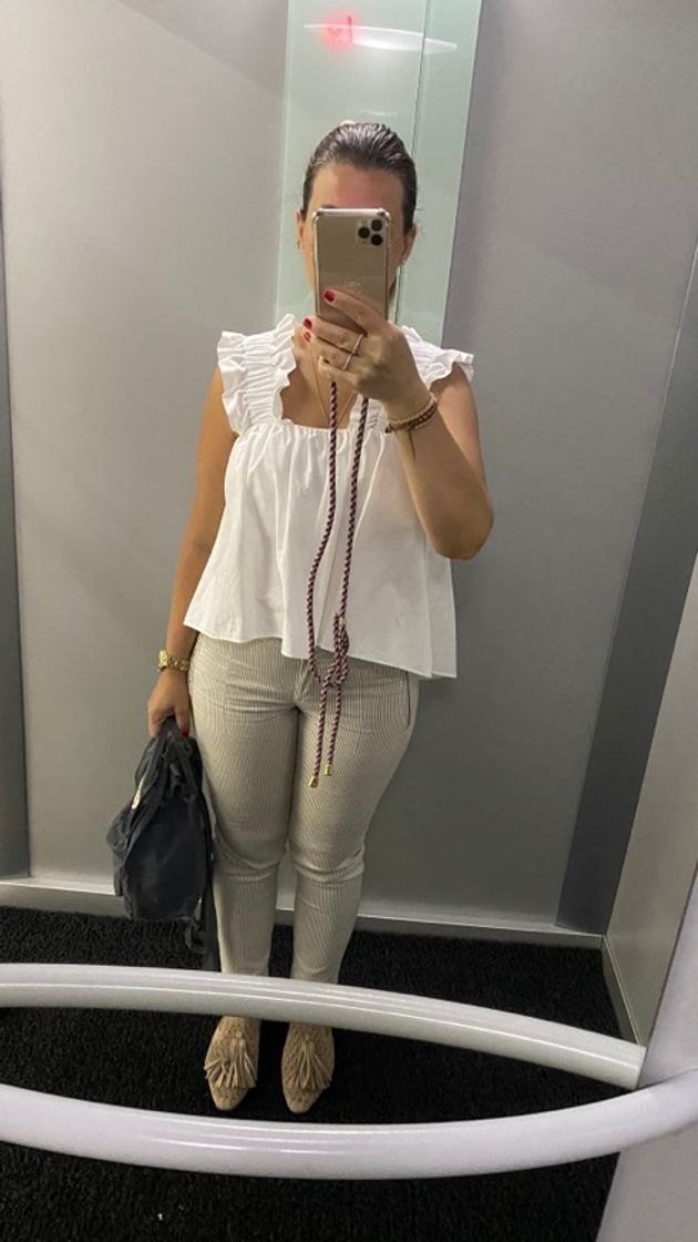 Moda Top popeline zara