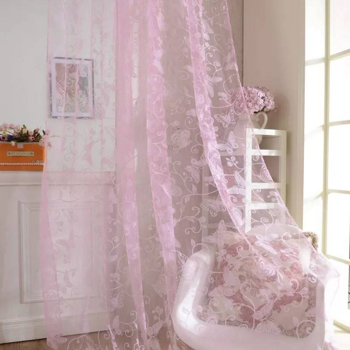 Social Butterfly curtain