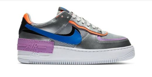 Nike Air Force 1 Shadow Metálico Plateado (W)

