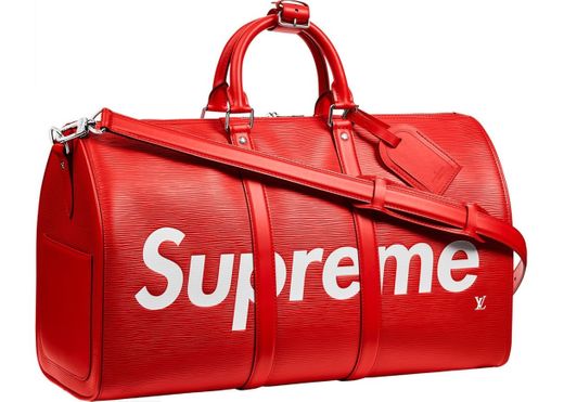 Louis Vuitton x Supreme Keepall Bandouliere Epi 45 Red