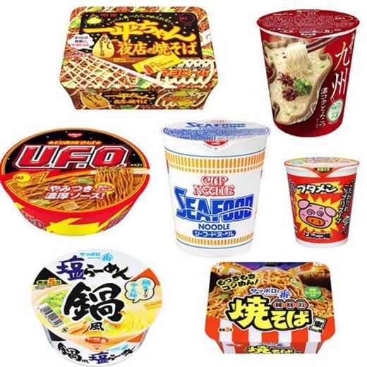 Nissin Japanese YAKISOBA Ramen Udon Soba 3 pieces set Cup noodles Seafood
