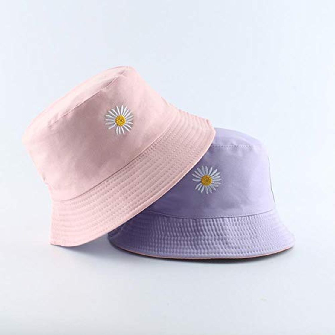 Fashion LHP  Spring Women Fishing Bucket Hats Summer Sunscreen Sun Cap Flower Daisies Embroidery