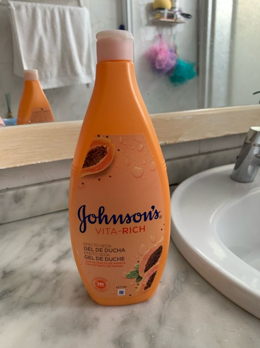 Social Johnson's Vita-Rich Efecto Seda Papaya Gel de Ducha