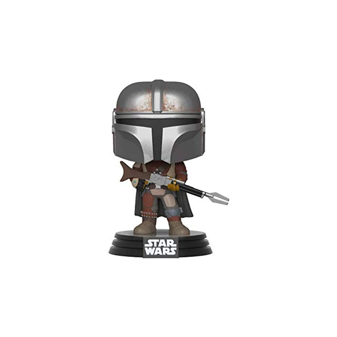 Social Funko Pop Bobble Vinyle: Star Wars The Mandalorian Figura Coleccionable, Multicolor, Talla