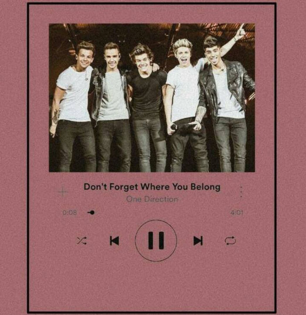 Canción Don't Forget Where You Belong