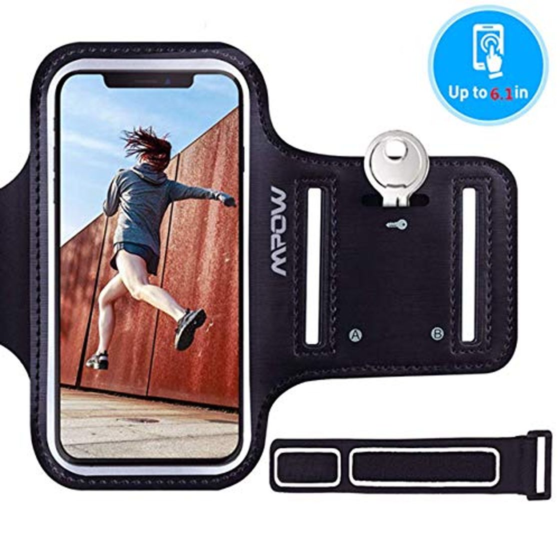 Social Mpow Brazalete Deportivo Para Corre con Soporte para Llaves