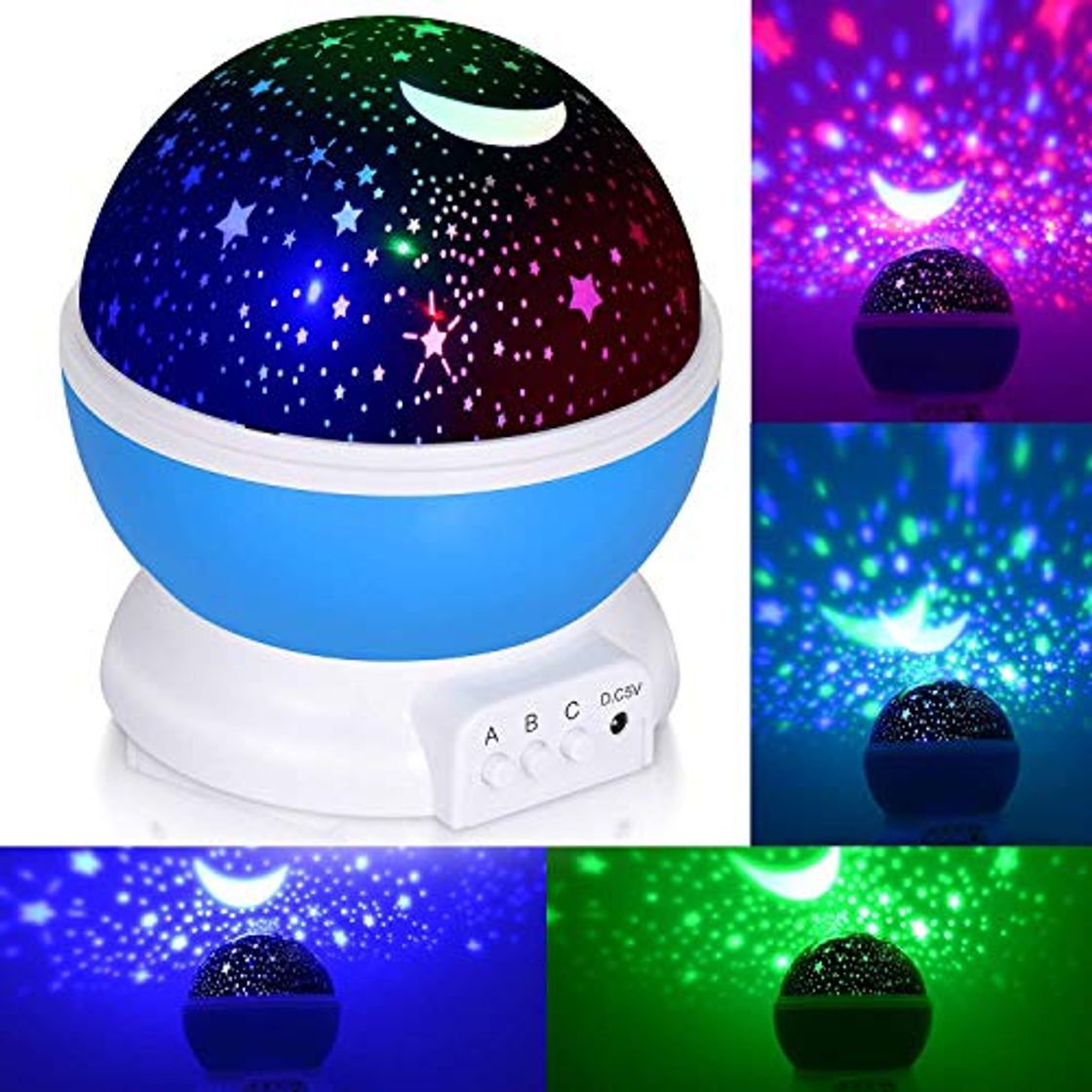 Social Adoric Proyector Lámpara De Dormir Lámpara Infantil Lámpara Proyector Infantil 360 Grados