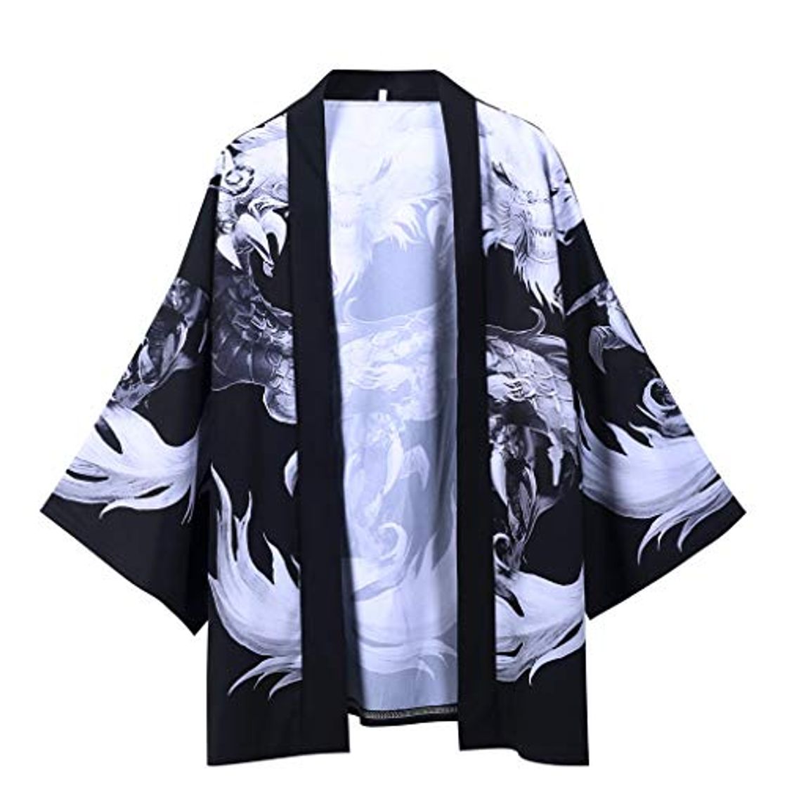 Product Estilo de Los Hombres de JapóN ImpresióN China con Estampado de DragóN Coats Yukata Cardigan Vintage Harajuku de La Blusa Tradicional Japonesa Kimono Cosplay Chaquetas de Camisetas de Manga Larga