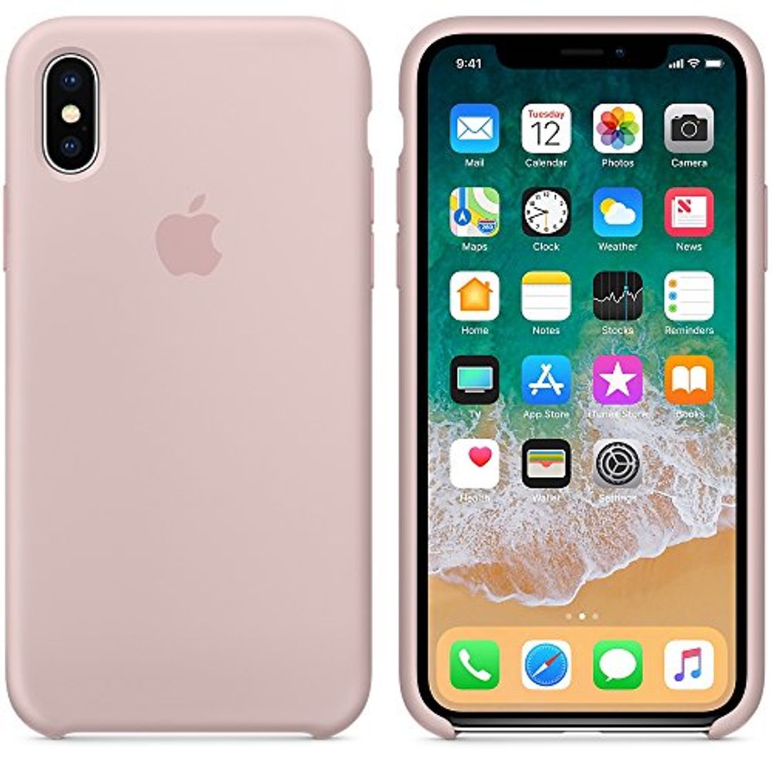 Electrónica El último Verano iPhone X Funda, Slim Líquido de Silicona Gel Carcasa