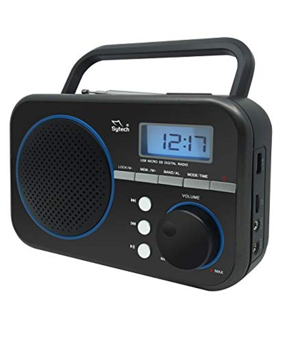 Productos Sytech SY1659NG- Radio portátil con sintonizador PLL de 2 bandas AM