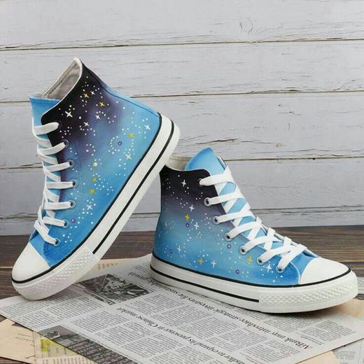 Stars Hand Painted Shoes