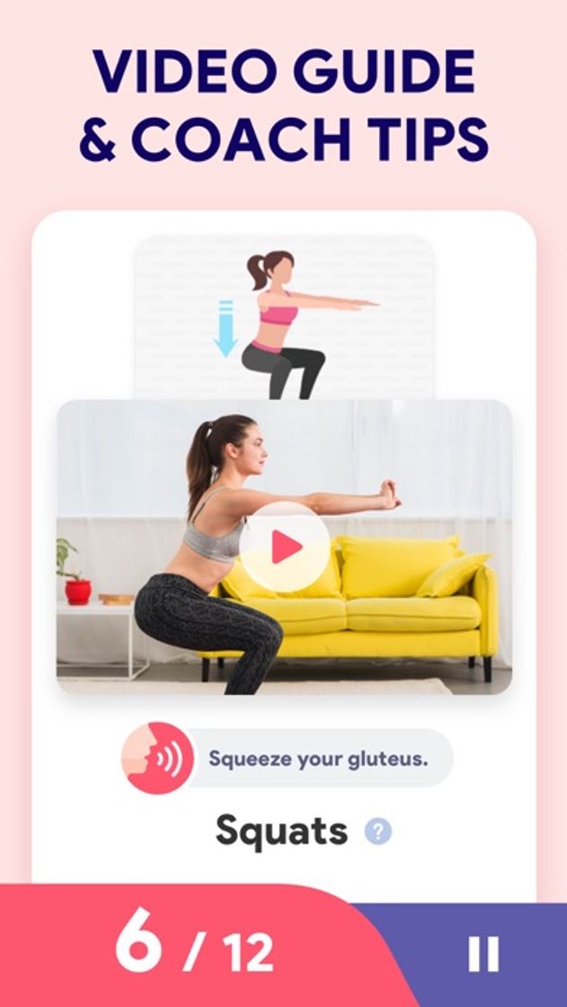 App Female Fitness - Fit at Home