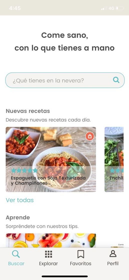 App Recetas Sanas