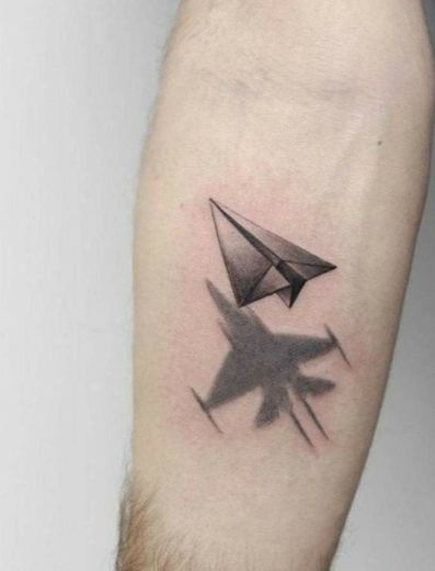 Tatuagem de avião ✈