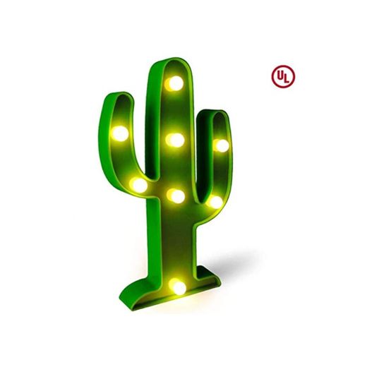 LED Cactus Light, Fiesta Decorations Light, Cute Cactus Night Table Lámparas, para