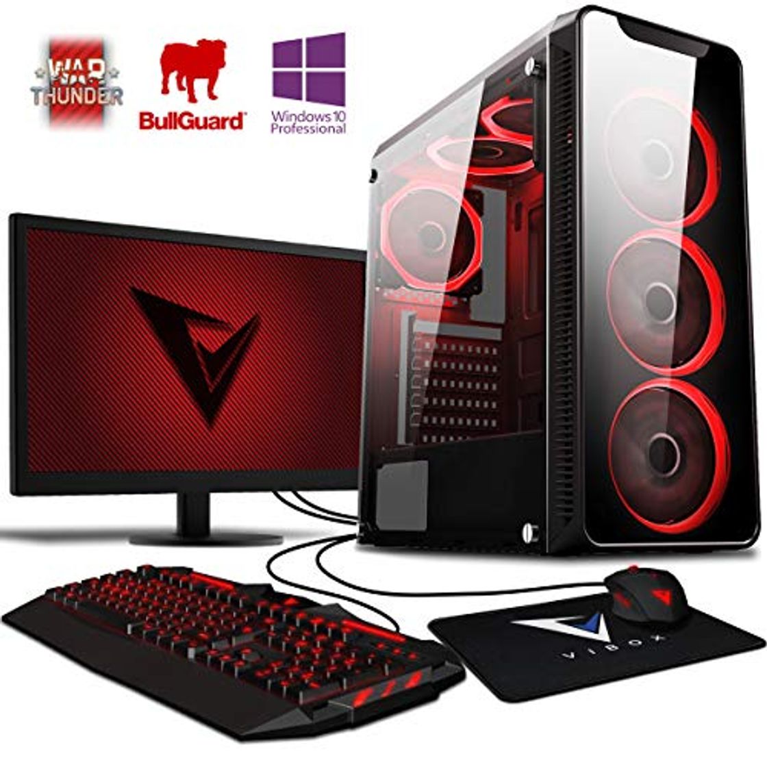 Social Vibox Kaleidos SA4-102 Gaming PC Ordenador de sobremesa con 2 Juegos Gratis,