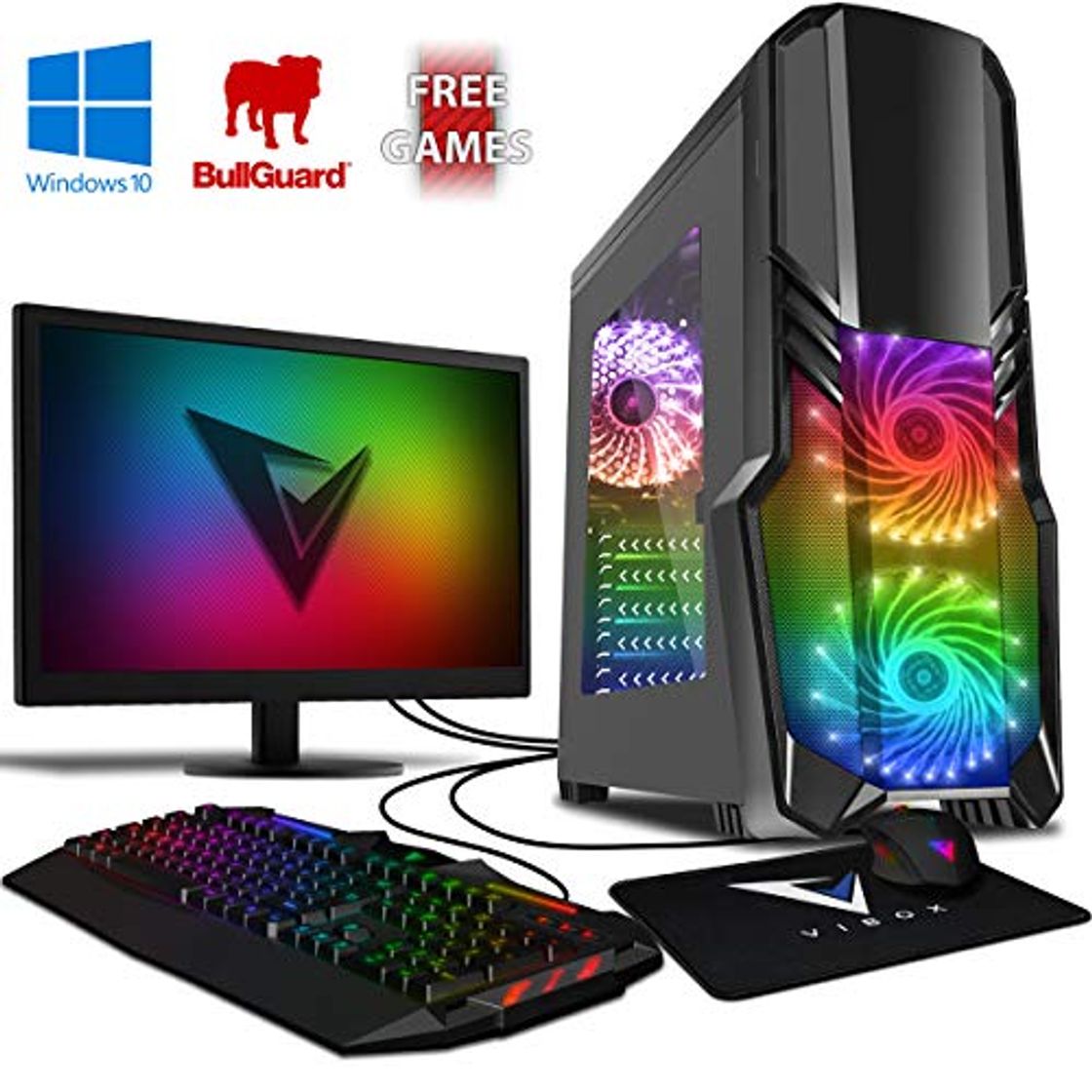 Social VIBOX Standard 3S Gaming PC Ordenador de sobremesa con Cupón de Juego,