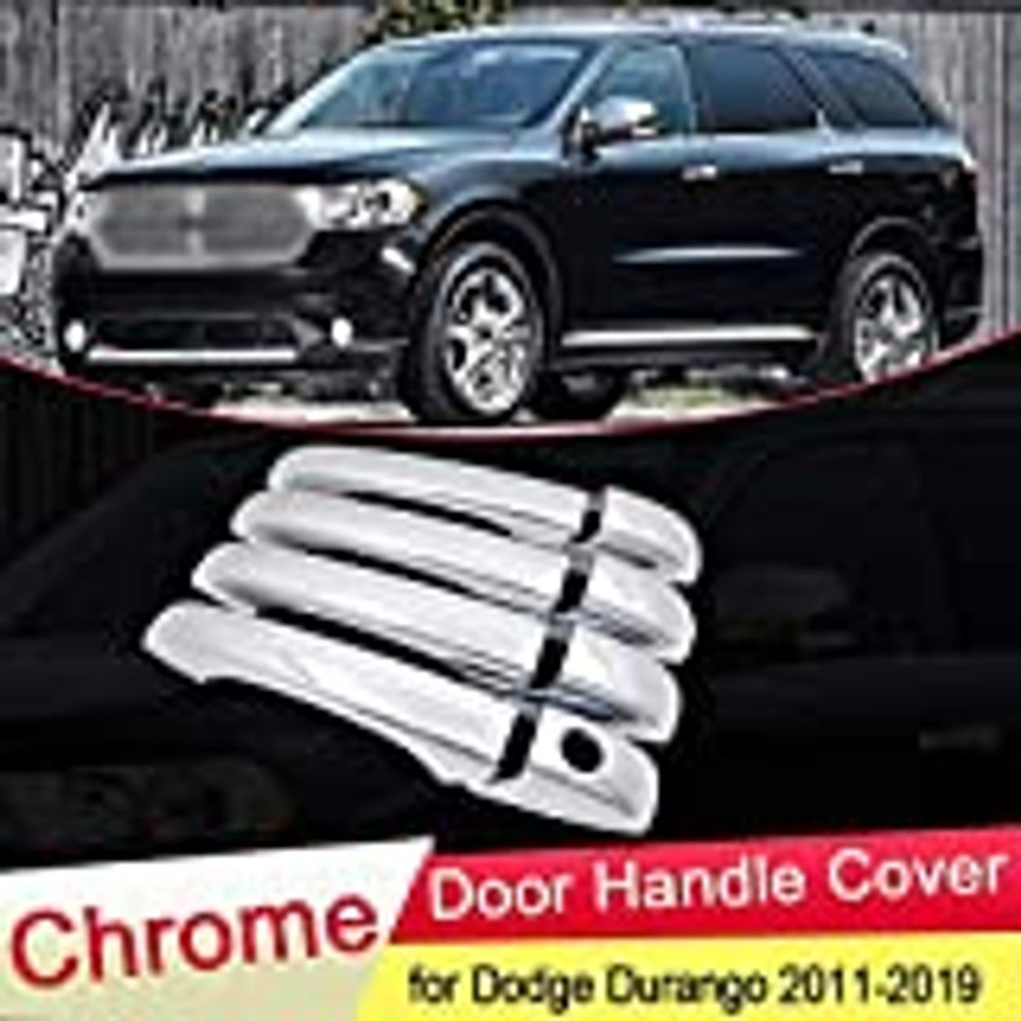 Producto SHENYI Accesorios para automóviles Manija de puert for Dodge Caliber 2007 2008 2009 2010 2011 2012 manija de Puerta del Cromo de la Cubierta Exterior del Ajuste de Captura de Coche Que l