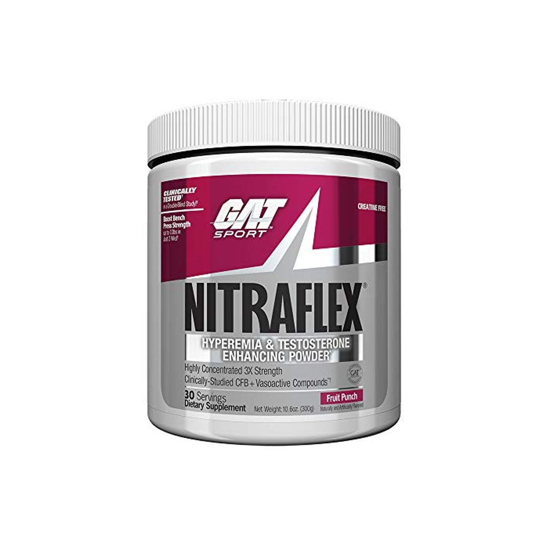 Product alemán American tecnologías nitraflex Fruit Punch Pre