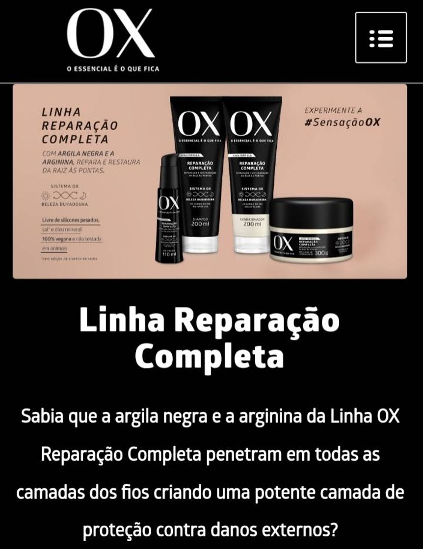 Moda OX Cosméticos – O essencial é o que fica.