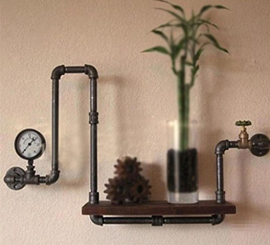 Social LOFTzs Estantes de Pared Retro Retro Cortina de Agua Estantería Muros Decorativos Soportes de Pared decoración Retro