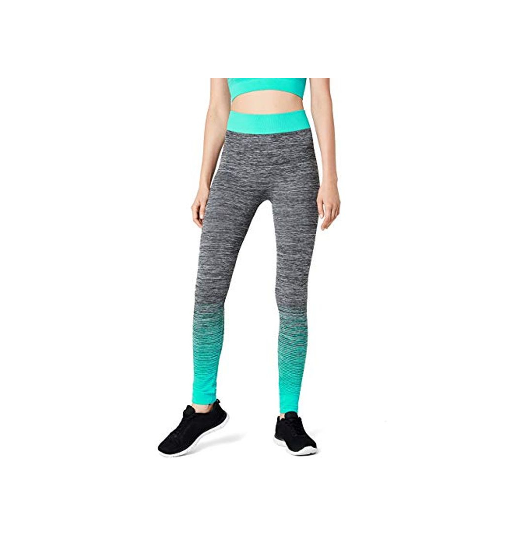 Social FM London Crop Top and Leggings Conjunto Ropa Deportiva, Turquesa