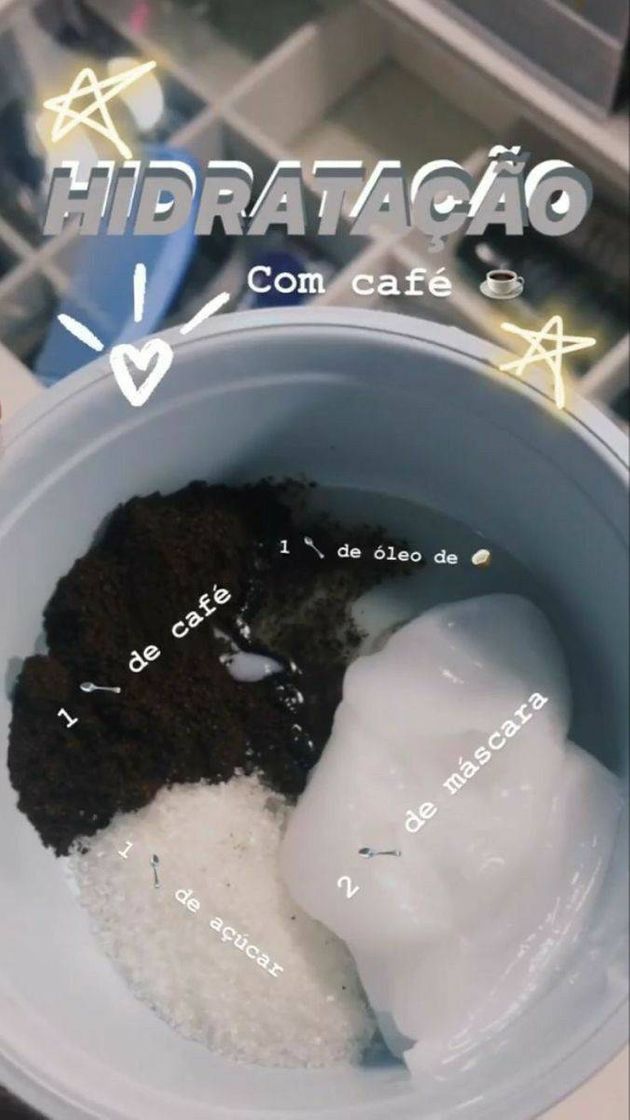 Fashion Hidratação com café 