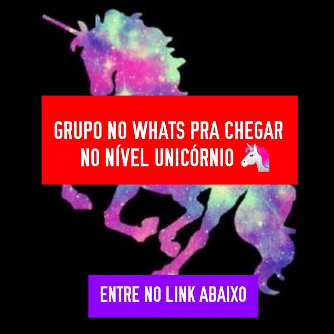 Moda 🦄 Juntos para o unicórnio 🦄 Grupo no Whatsapp no link🦄 