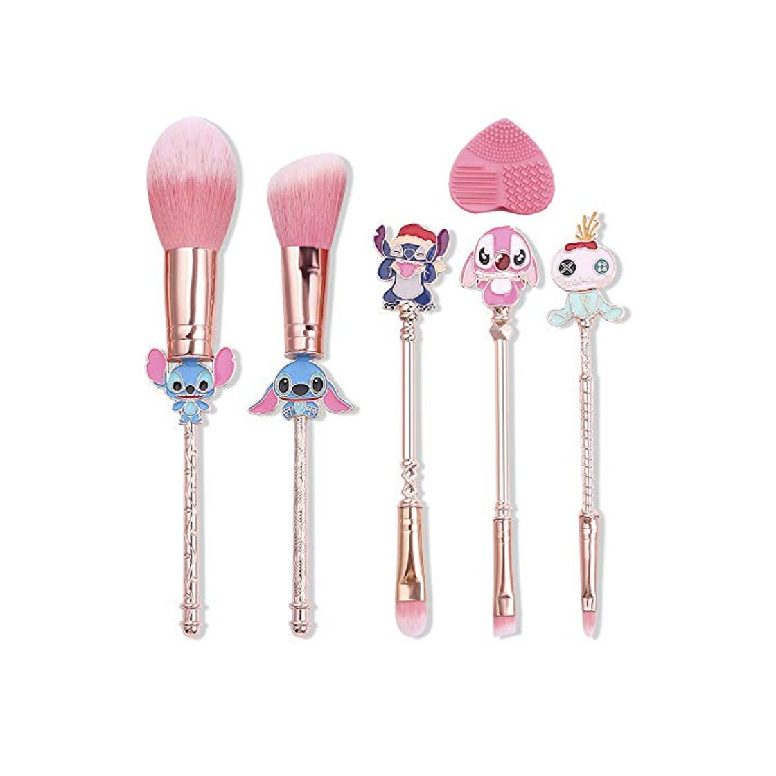 Product Brochas para maquillaje facial-6 pcs Bebé interestelar stitch makeup brush Juego de