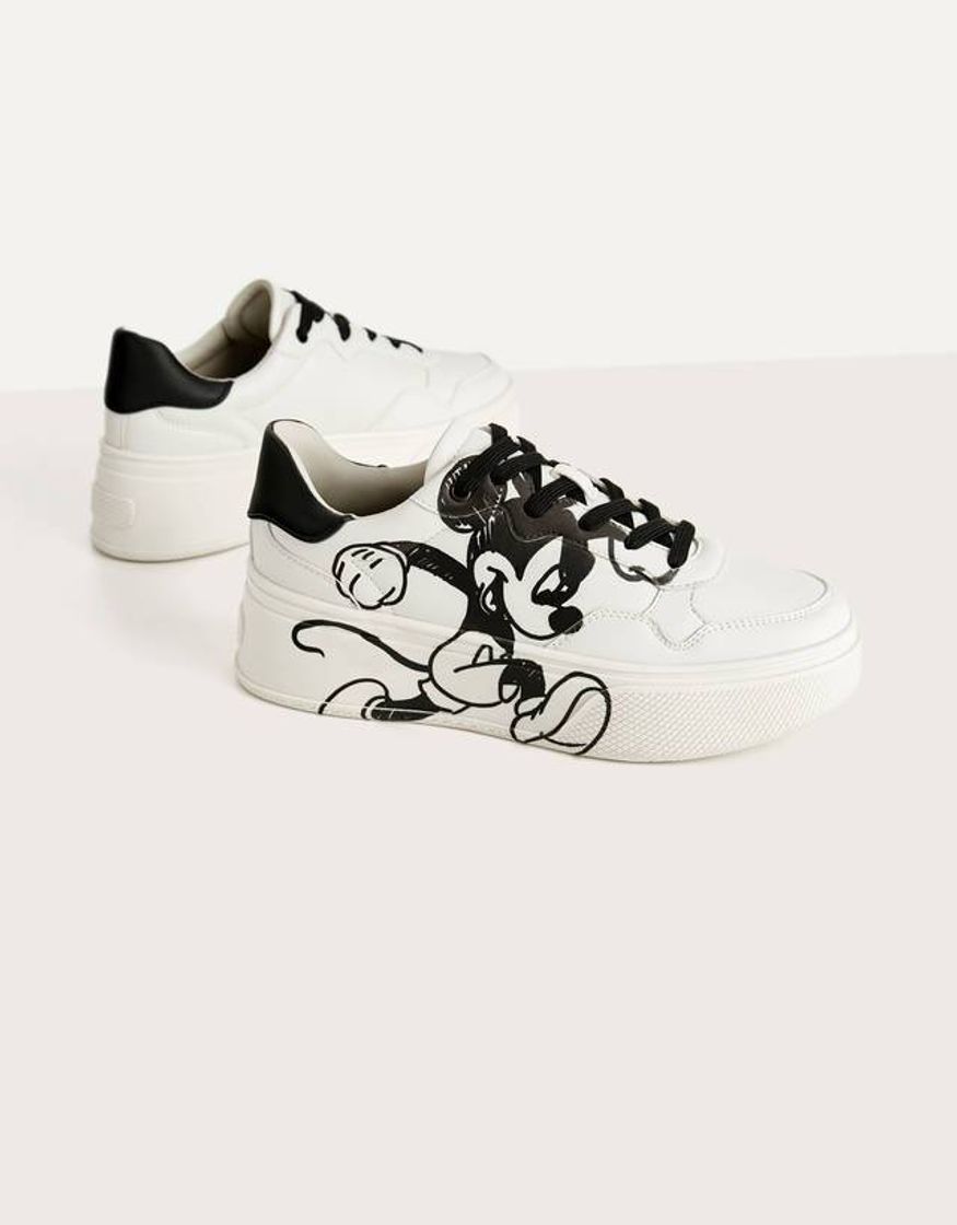 Moda “Mickey gets arty” platform trainers

