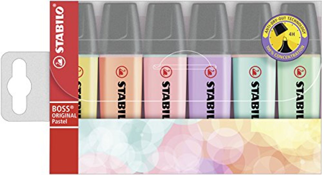 Social STABILO BOSS Original PASTEL - Marcador - Estuche 6 colores