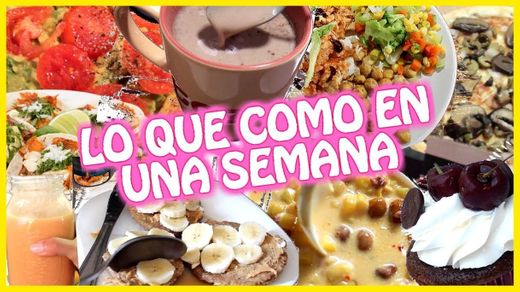 lo que comí en una semana edición cuarentena - YouTube