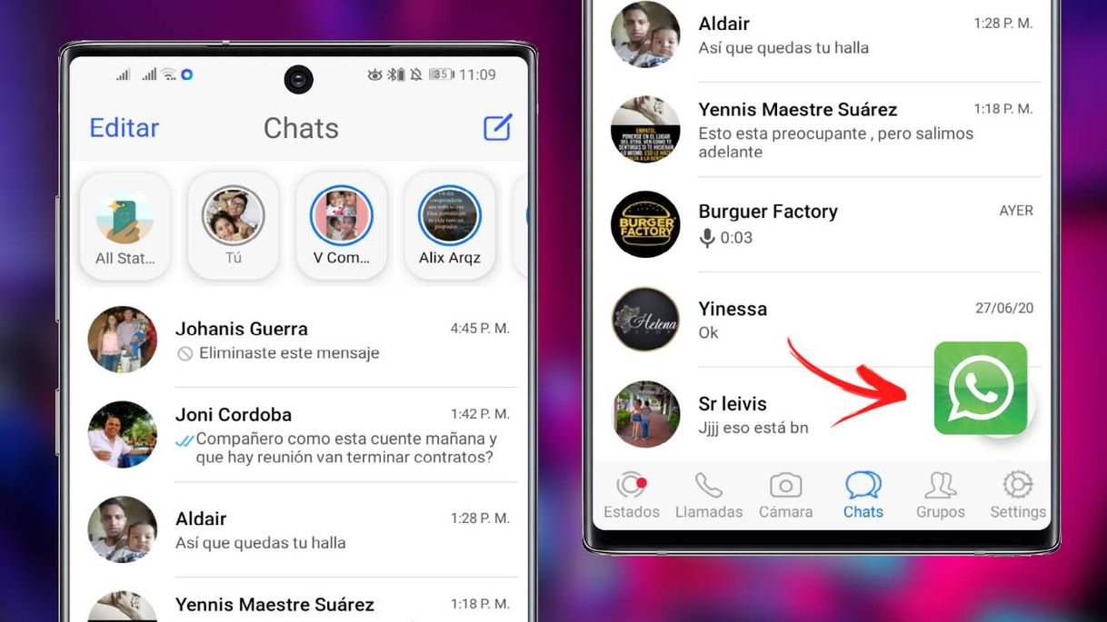 Social WHATSAPP ESTILO IPHONE 2020 