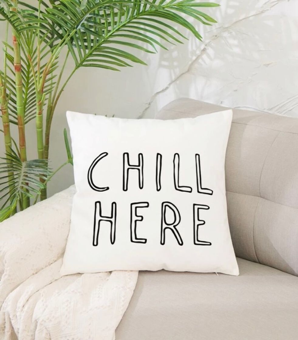 Social Funda de cojín “Chill here”