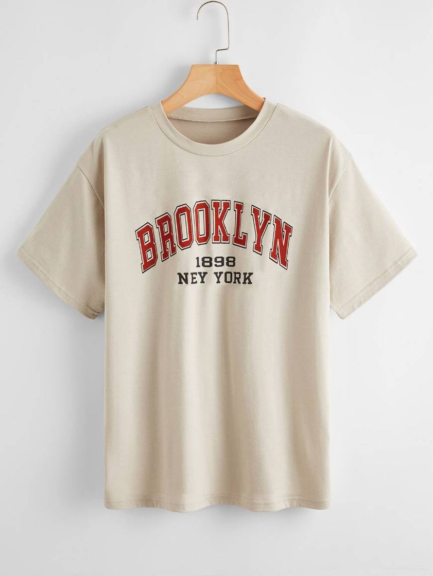 Fashion Camiseta do Brookly shein