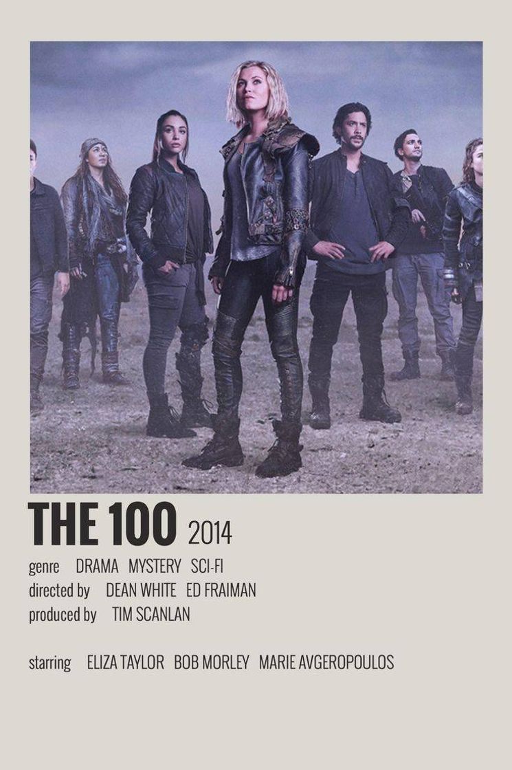 Fashion Minimalist poster The 100