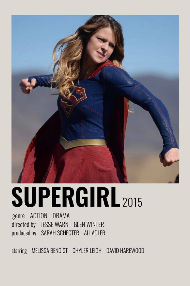 Fashion Minimalist poster Supergirl