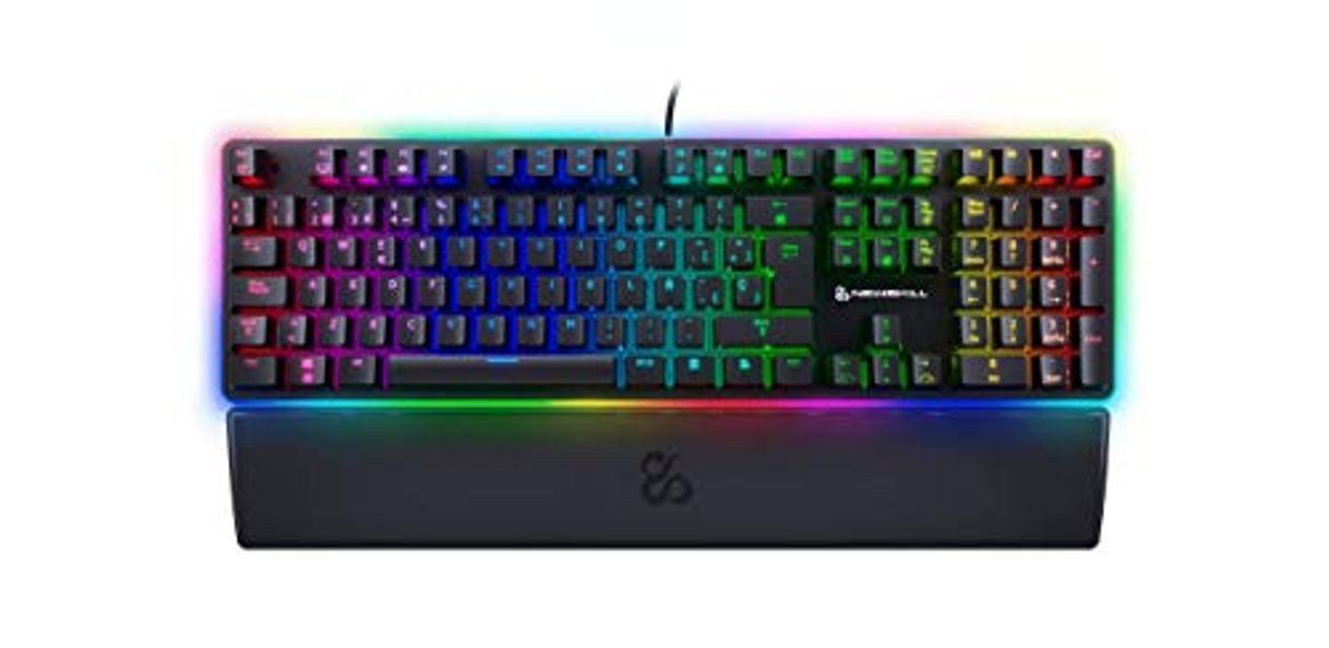 Social Newskill Suiko Switch Blue - Teclado Mecánico Gaming con Reposamuñecas Incluido