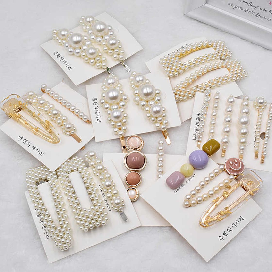 Social Hair Clips For Women Headband Hairpins Barrettes Pearl