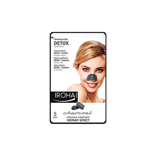 Iroha Detox Charcoal Tiras Limpiadoras Purificantes para la Nariz