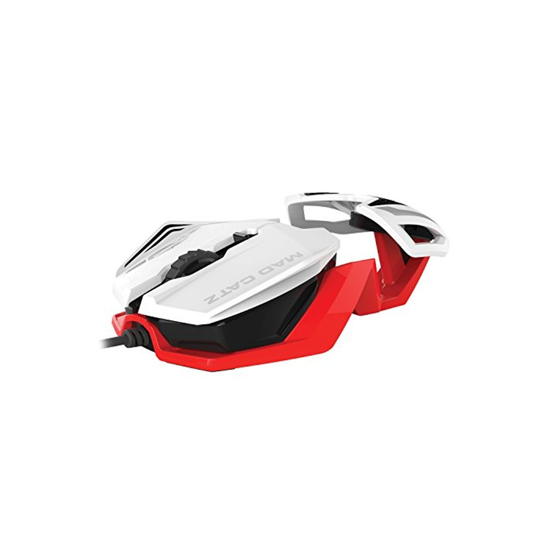 Social Madcatz - R.A.T. 1 Ratón, Color Blanco y Rojo