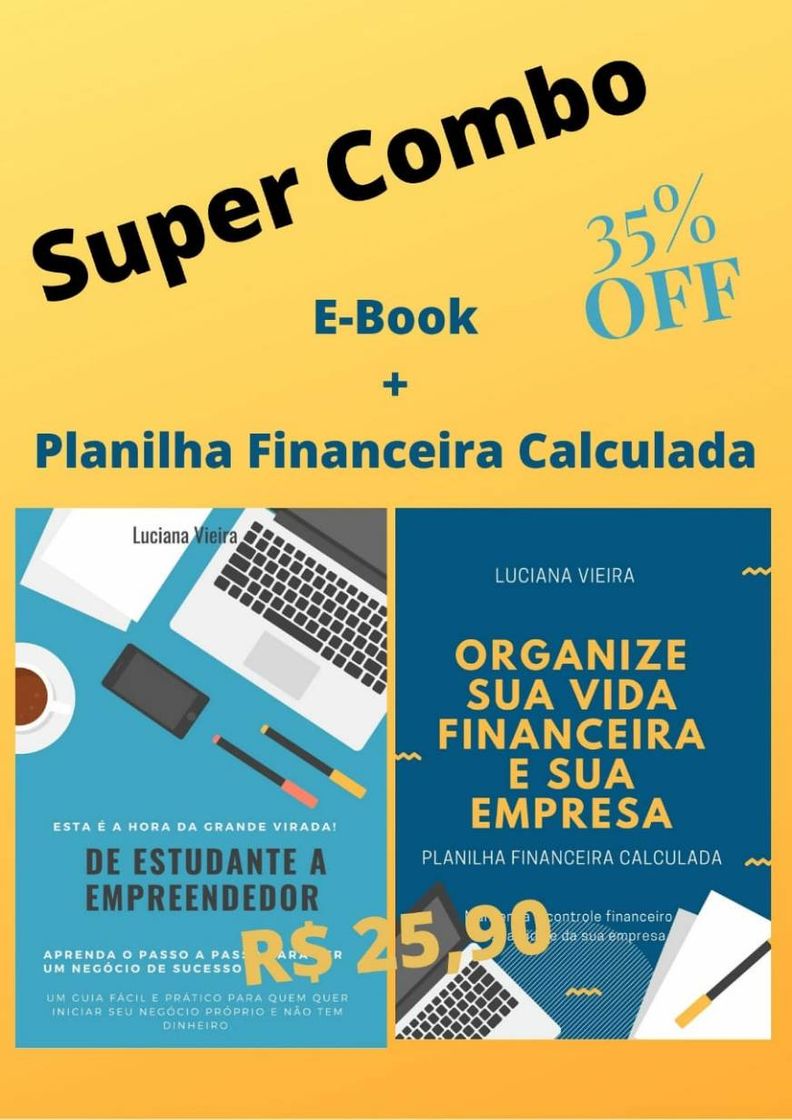 Moda Combo Planilha Financeira Calculada + Ebook