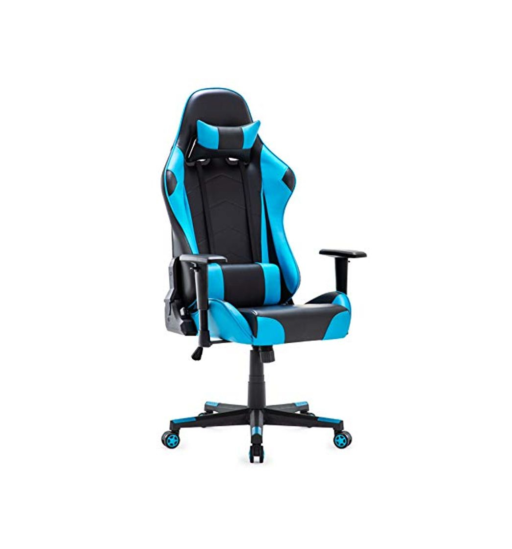 Social Racing Silla, IntimaTe WM Heart Silla Ergonómica, Silla con Reposacabeza Apoyo y