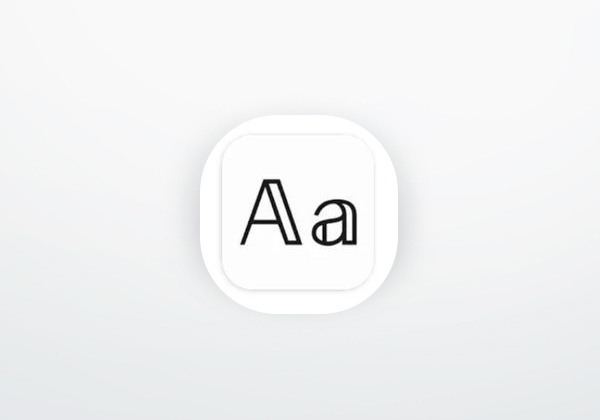 Aplicación Fonts- Teclado para letras