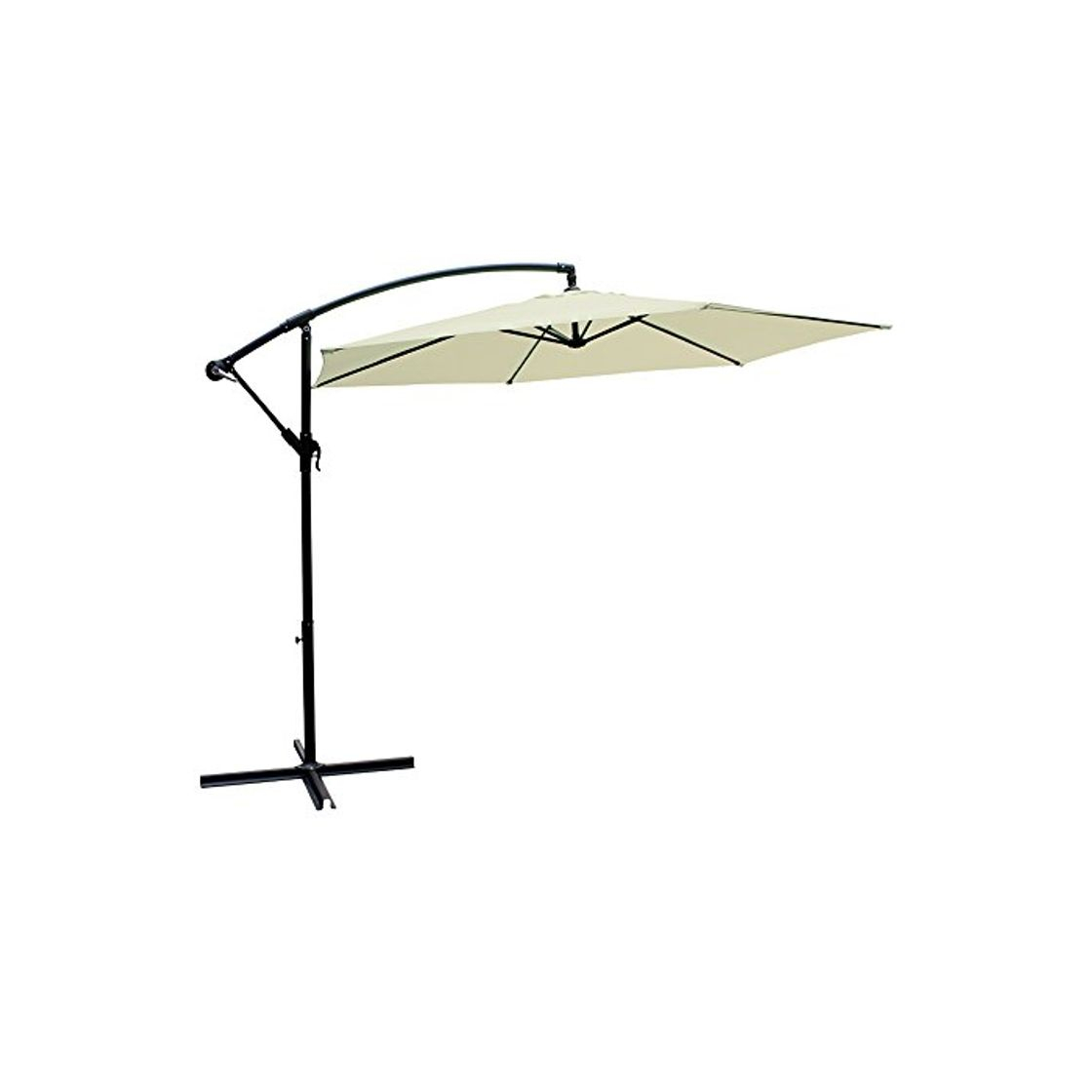 Social Aktive Garden 53887 - Parasol excéntrico Banana diámetro 300 cm
