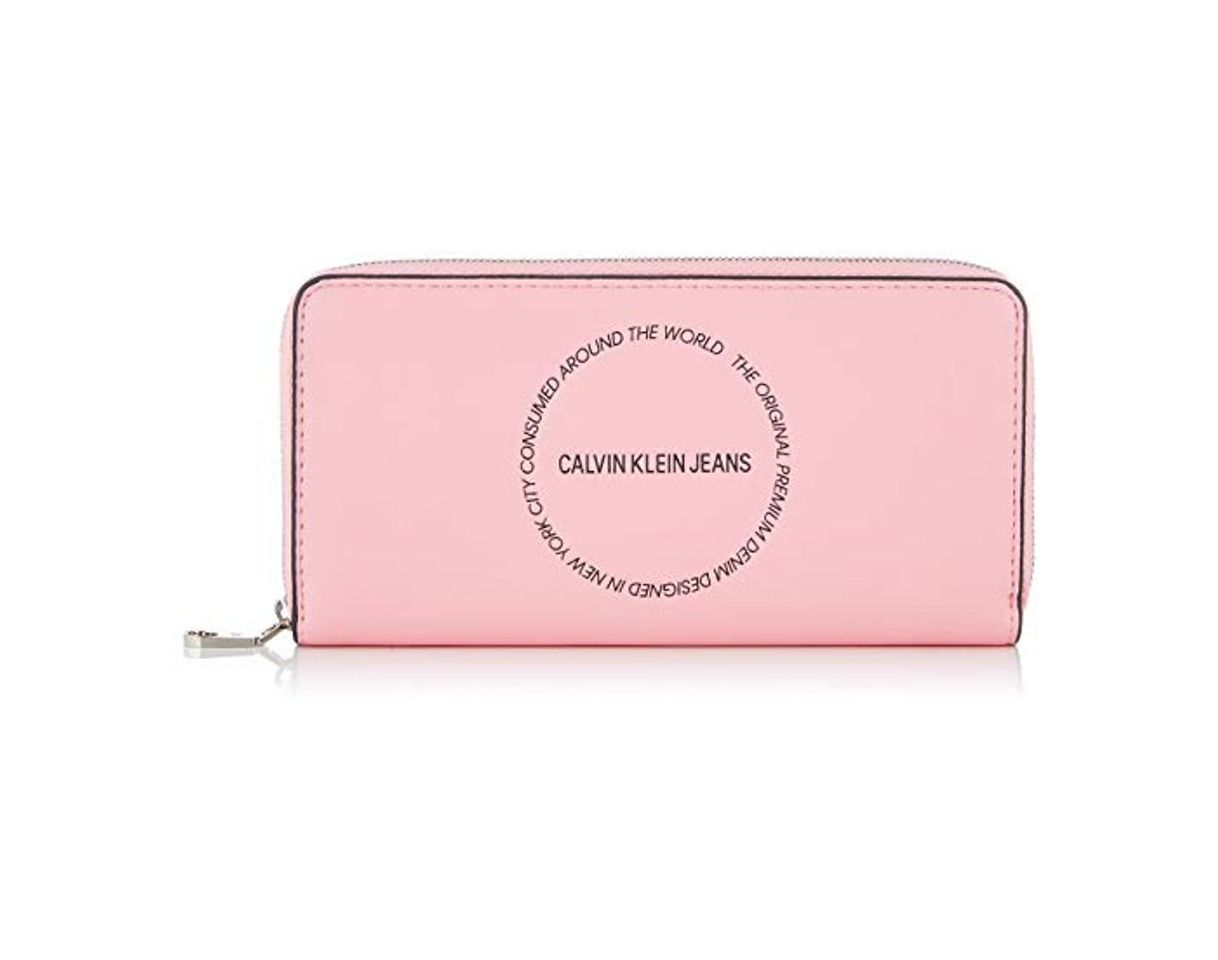 Products Calvin Klein Sculpted Large Zip Around, Cartera para Mujer, Rosa