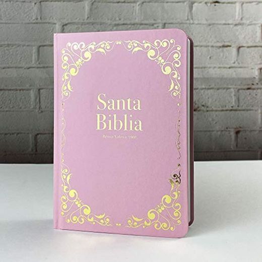 Biblia Reina Valera 1960 Tapa Flexible portátil Letra Grande Rosa