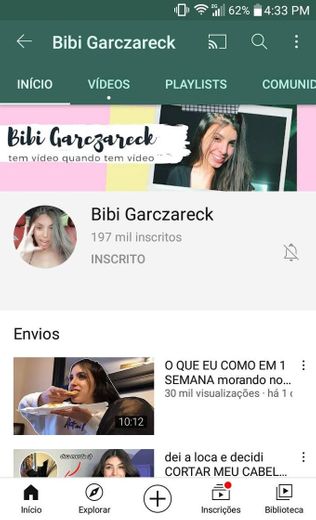 Canal do youtube 😚✌