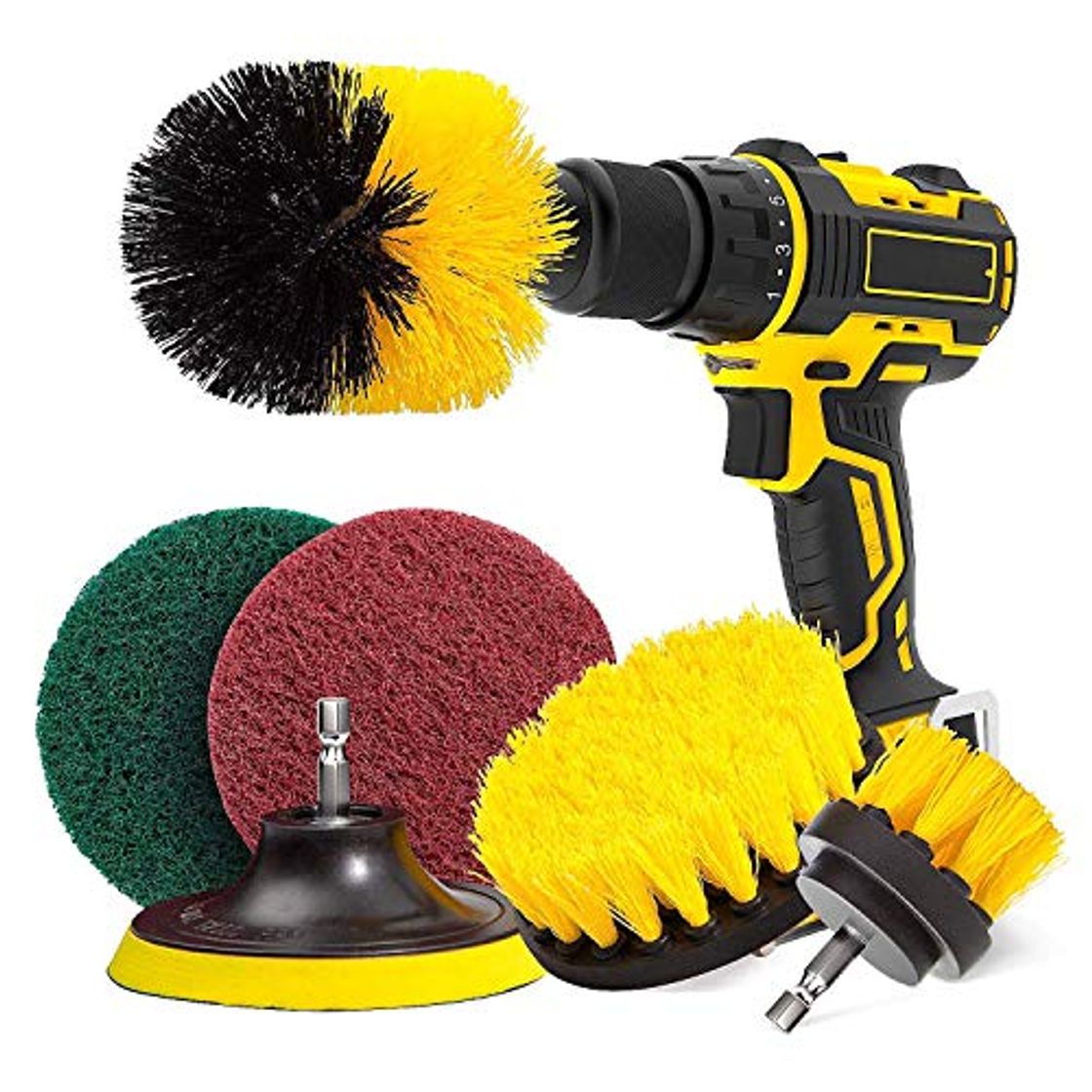 Social U UZOPI Cepillos para Taladro Eléctrico de 6 Piezas Multifuncional Brocha para