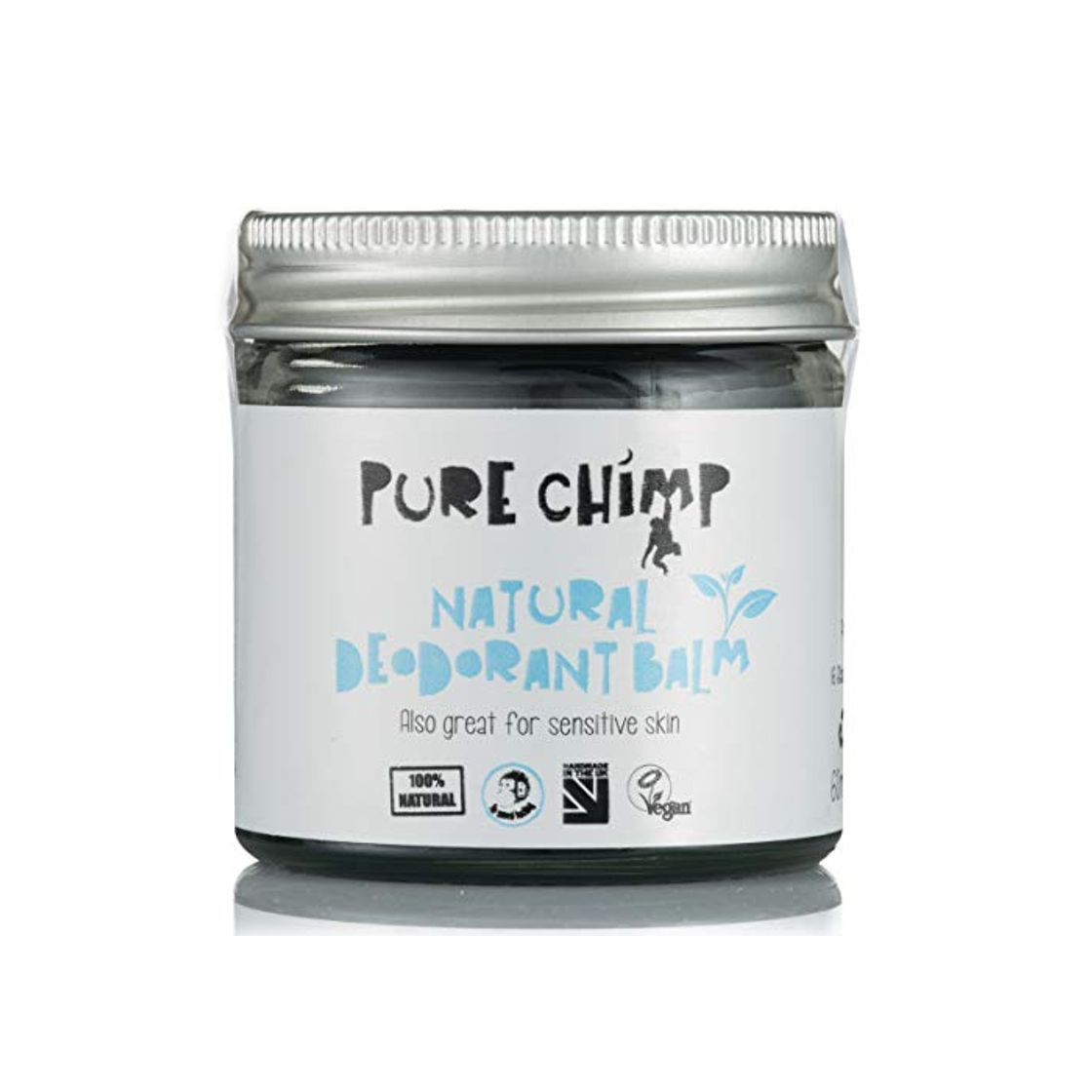 Social Bálsamo Desodorante Natural 60 ml de PureChimp - Cristal Reciclable – Carbón